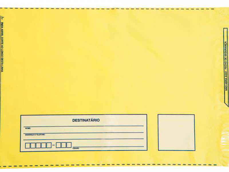 Envelope destinatario - Embalagem Ideal